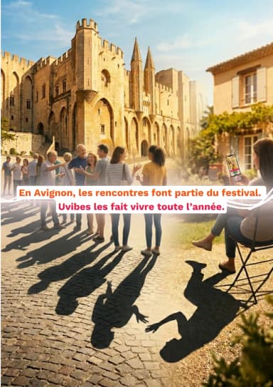Affiche Uvibes — spectateurs réunis