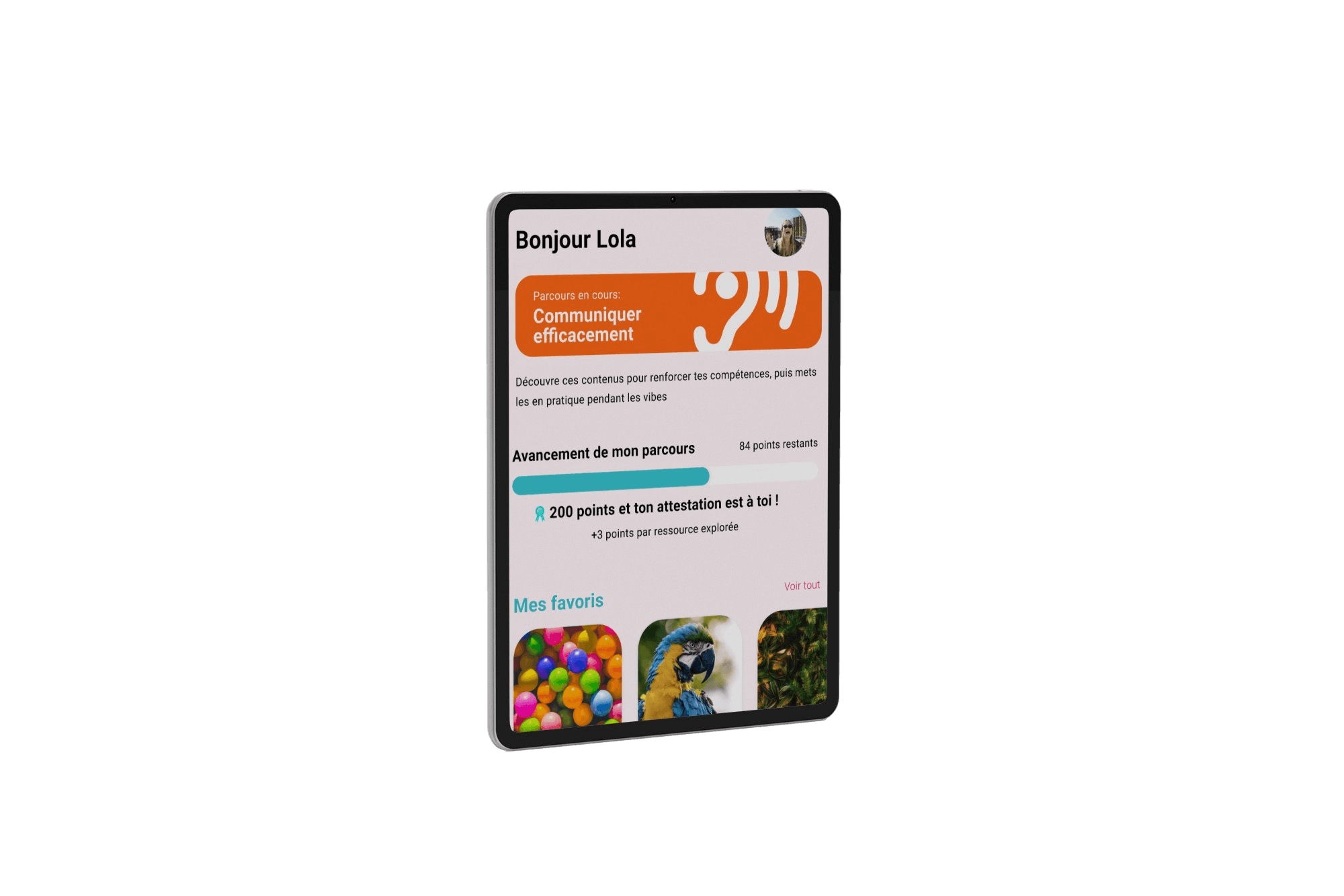 Fonctionnalités de l'application