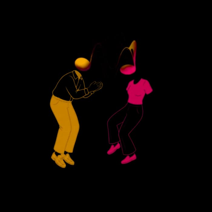 Connexion Uvibes — deux personnes reliées par les ondes